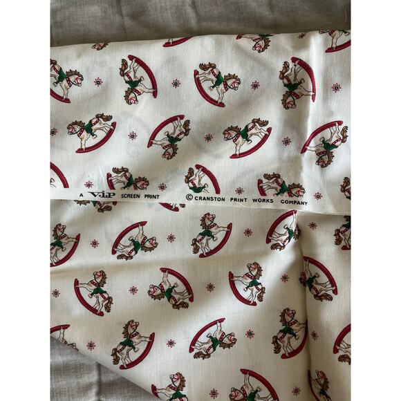 Vintage Fabric - Cranston Christmas Rocking Horse - Picture 3 of 3